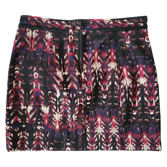 H&M Casual Women's Mini Skirt NEW Size 10 Black Red Blue - Picture 2 of 8